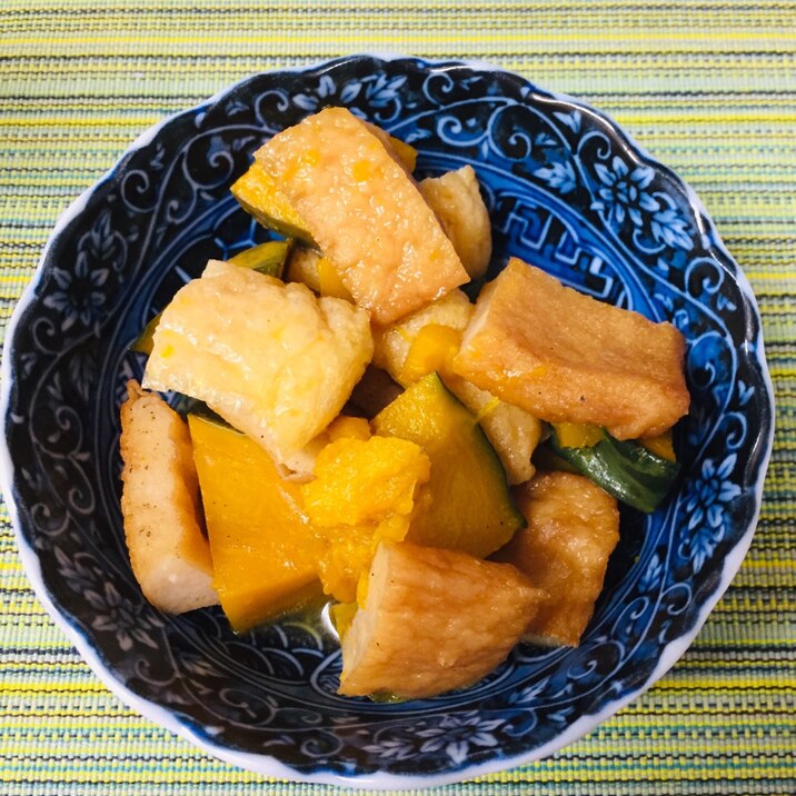 かぼちゃとさつま揚げと油揚げの煮物